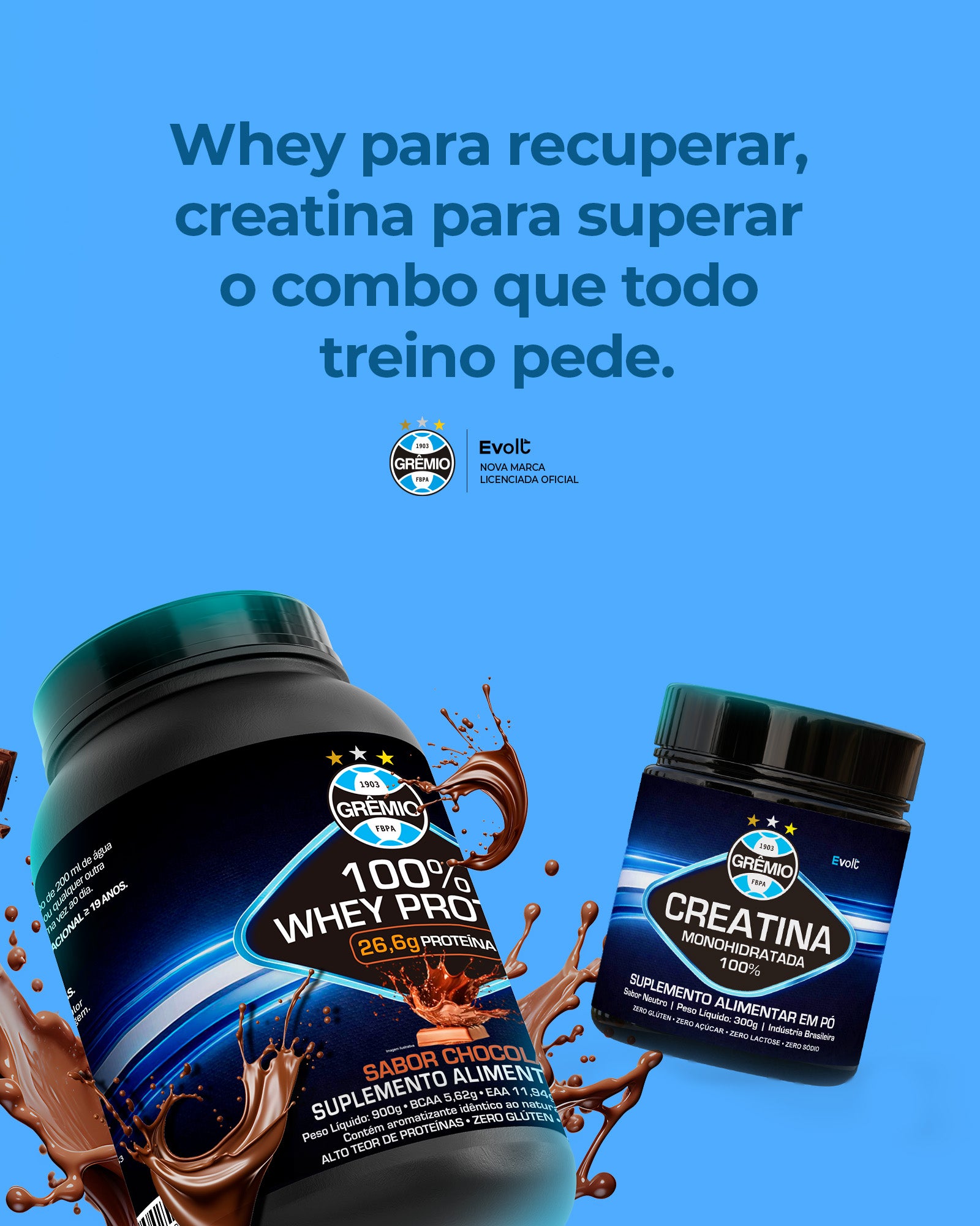 Kit Imortal — Whey Protein + Creatina