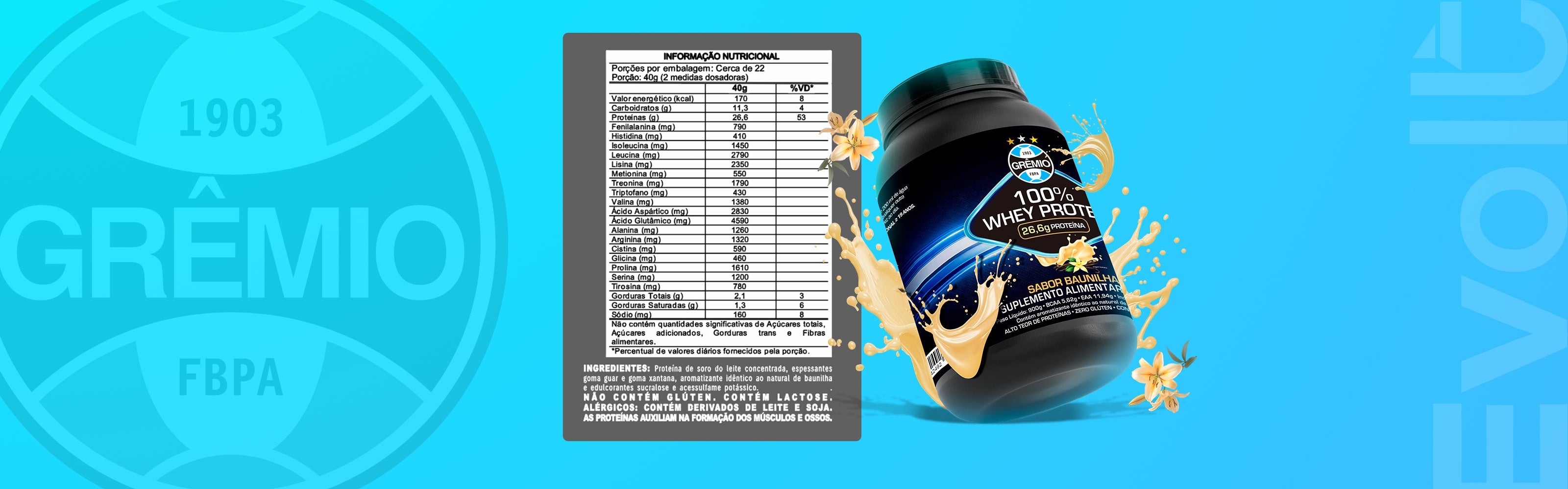 Whey Protein Oficial do Imortal — 26,6g de Proteína