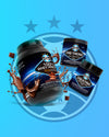Kit Raça Tricolor — Whey 900g + Creatina 300g + Pré-Treino 300g