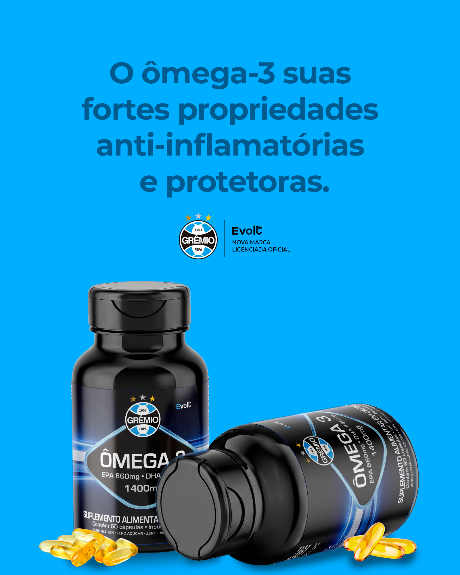 Ômega 3 Oficial do Imortal — 60 Cápsulas