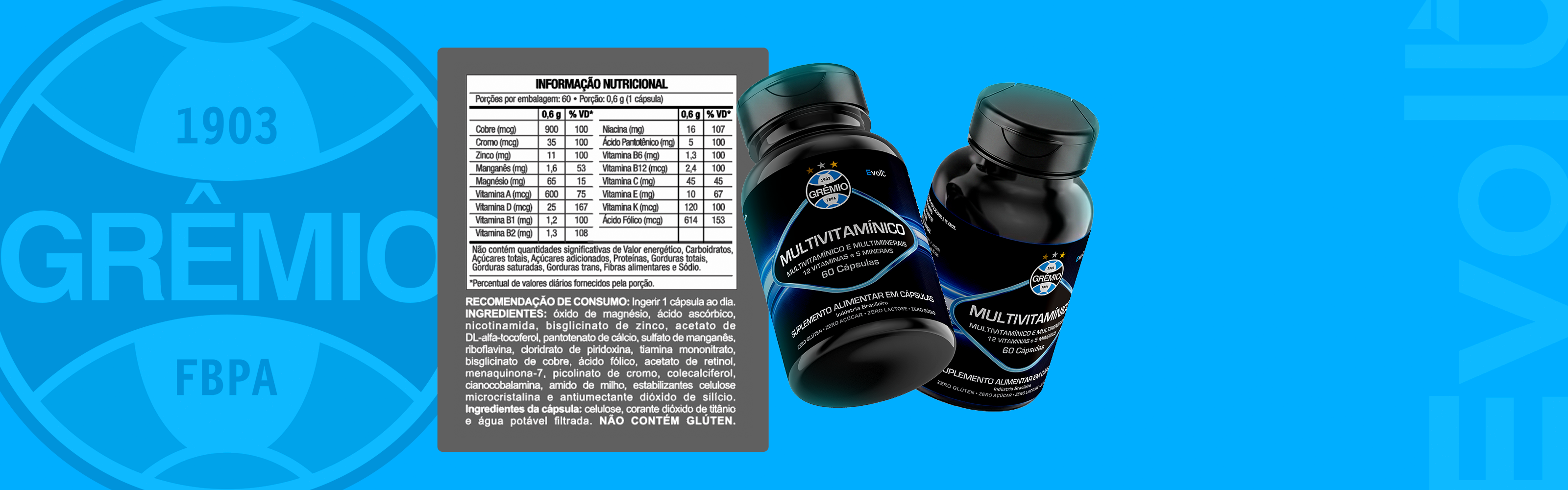 Multivitamínico Oficial do Imortal — 60 Cápsulas