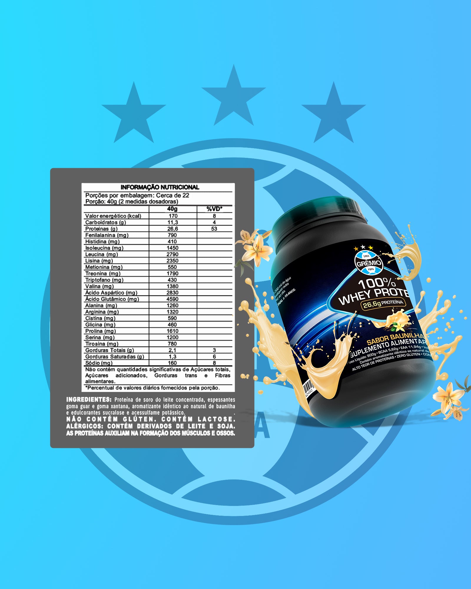 Whey Protein Oficial do Imortal — 26,6g de Proteína